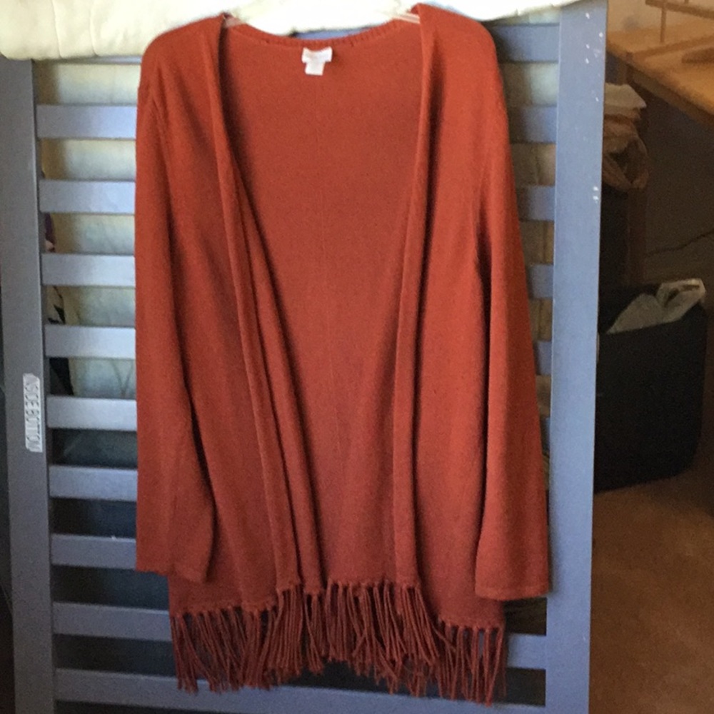 Open front sweater